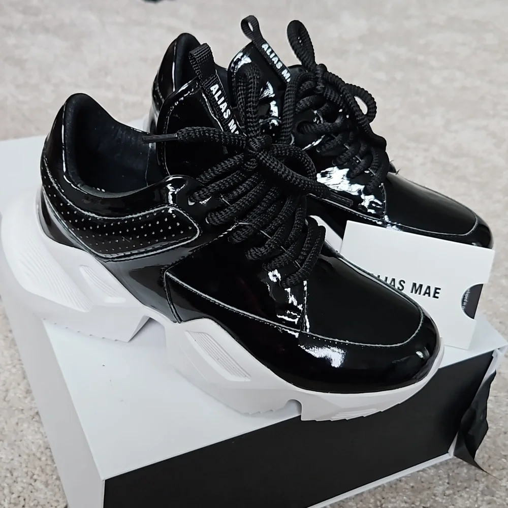 Alias Mae Tommy black patent leather sneakers - Picture 5 of 10